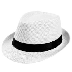 White Fedora Hat