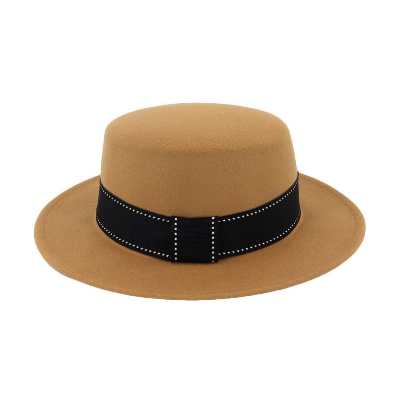 Wool Beige Fedora Hat | Dad Hats and Dad Caps