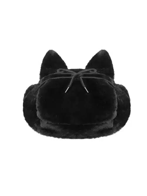 Jiji Cat Ushanka Hat Back view