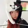 Y2K Black Whiter Bad Bear Ushanka Hat