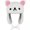 Rilakkuma Bear Ushanka Hat White