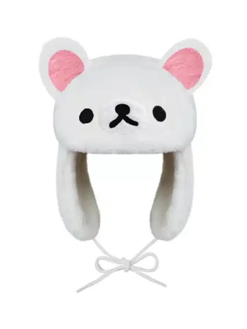 Rilakkuma Bear Ushanka Hat White